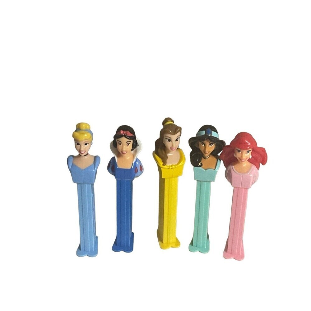 Disney Princess Pez Lot of 5 Snow White Jasmine Cinderella Ariel Belle